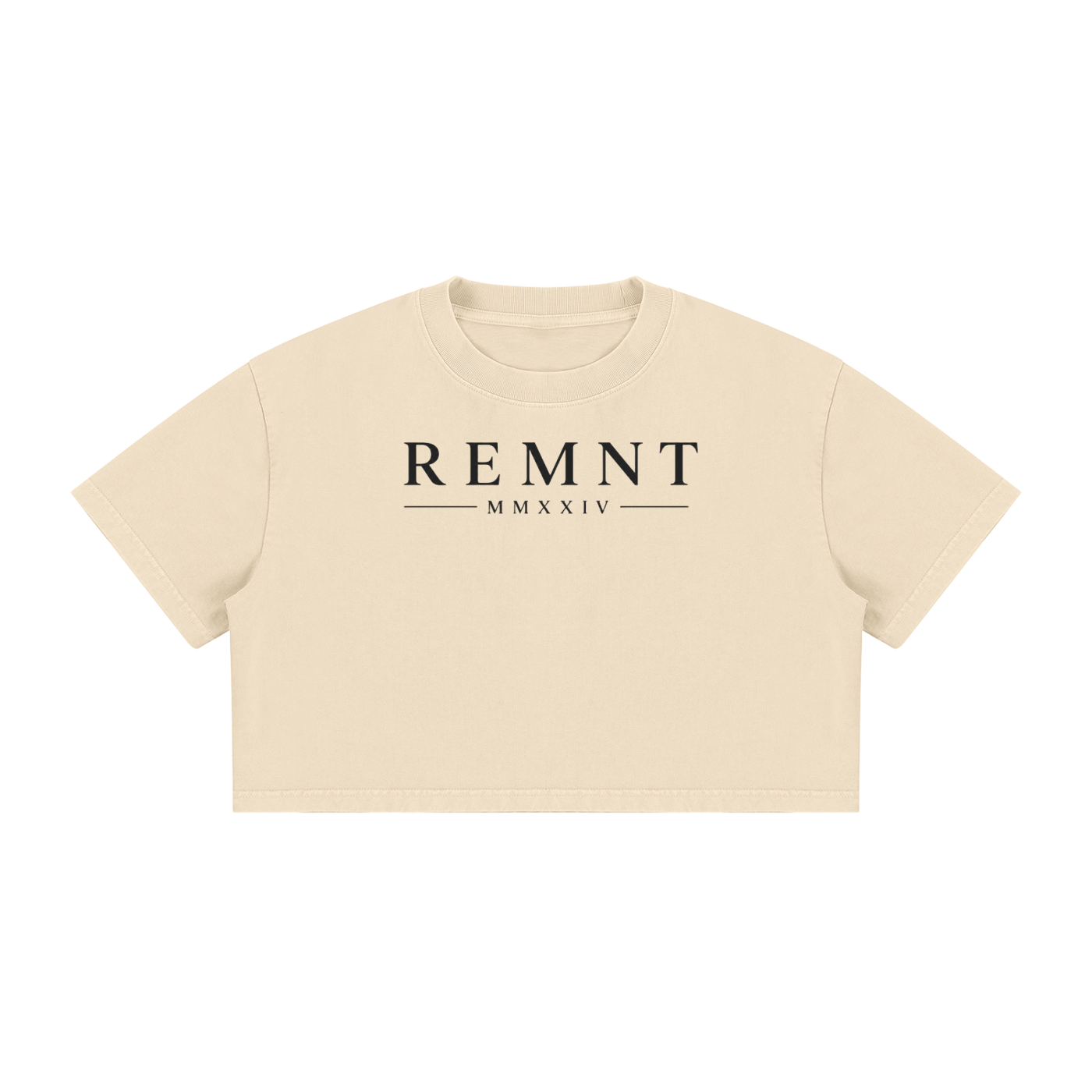 Women's Mineral Wash Cotton Crop T-Shirt